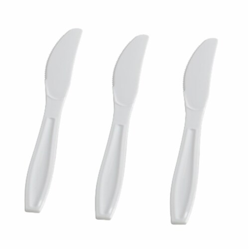 Heavy Knife, White - Pack of 1000 Perspective: front