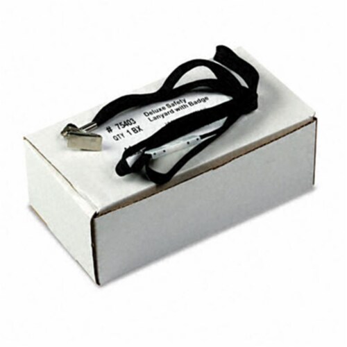 Safety Lanyard for ID Cards/Badges Clip Style 36 Black 24 per Box, 1 ...