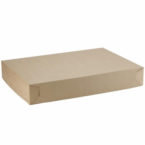 16 x 16 x 6.2 in. Kraft Corrugated Cake Box - Case of 25 Perspective: front