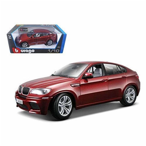 B 1 by 18 BMW X6M Diecast Car Model, Dark Red, 1 - QFC
