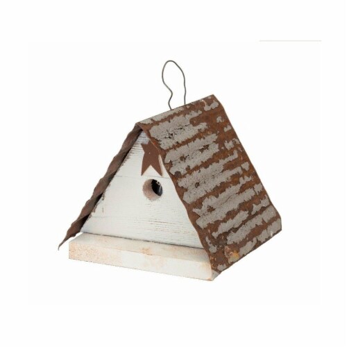 Friendsville Wren House&#44; White Perspective: front