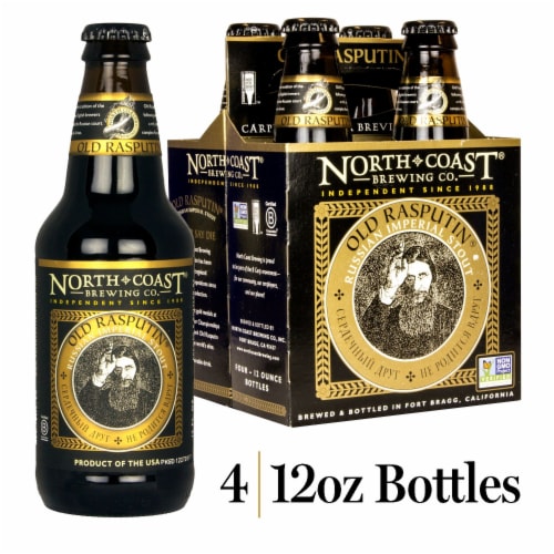 North Coast Brewing Co. Old Rasputin Russian Imperial Stout Perspective: front