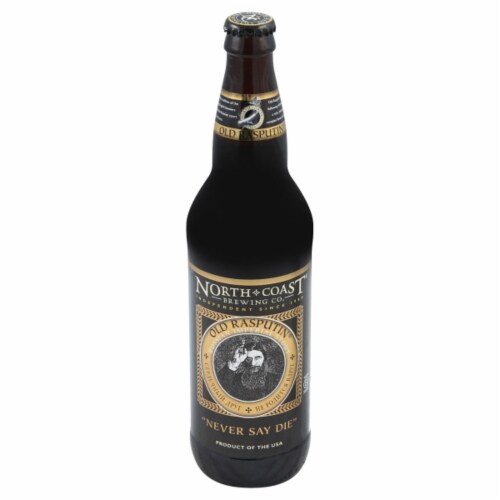 North Coast Brewing Co. Old Rasputin Russian Imperial Stout Perspective: front