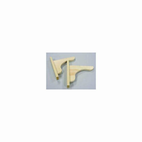 All Maine Bucket H550 Wooden Window Box Brackets Perspective: front