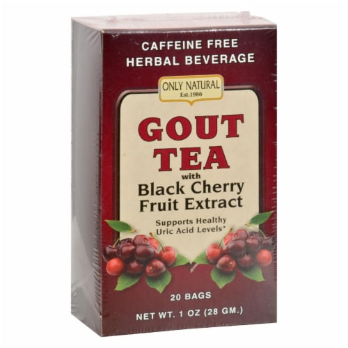 Only Natural Gout Tea with Black Cherry Fruit Extract Perspective: front