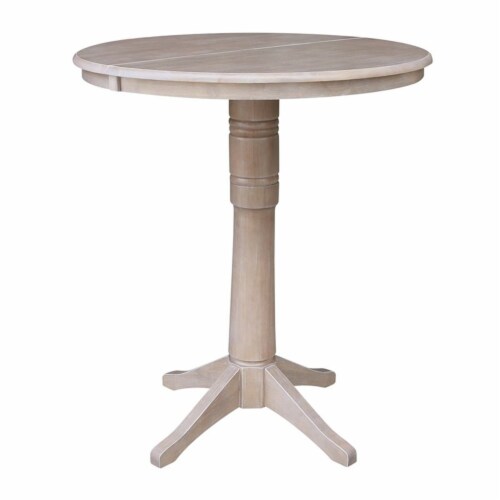Bar height clearance pedestal table