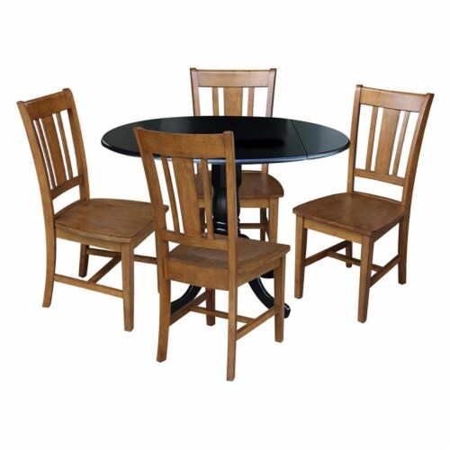 International concepts dual drop outlet leaf table