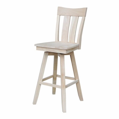 Ava Bar height Stool - With Swivel Seat - 30  Seat Height Perspective: front