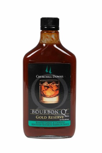 Churchill Downs BourbonQ Gold Reserve BBQ Sauce Perspective: front