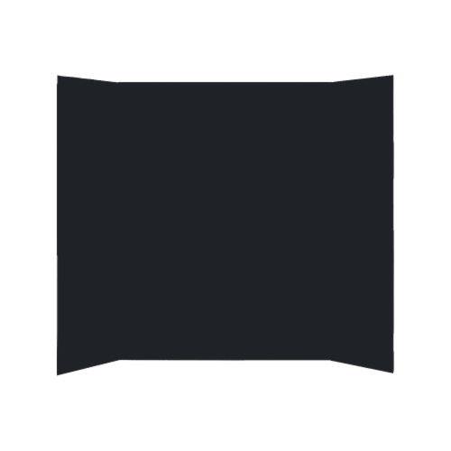 15 x 20 Total Black Foam Mini Project Board Retail Pack of 24 Perspective: front