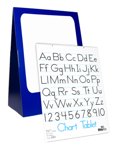Deluxe Spiral Bound Flip Chart Stand w/ Dry Erase Board and Tablet Retail Pack of 4 Perspective: front