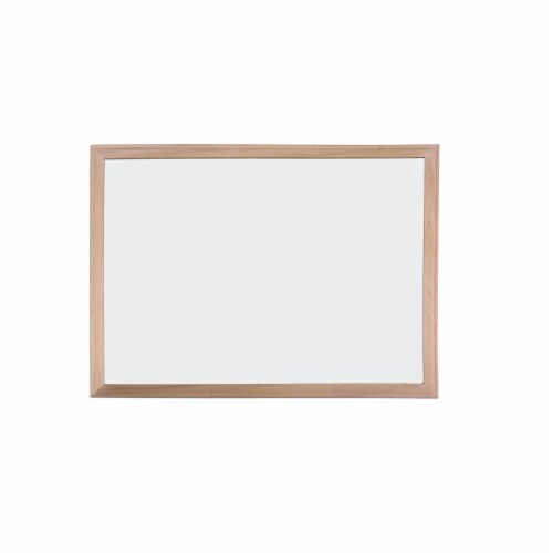 18 x 24 Wood Framed Magnetic White Dry Erase Board Perspective: front