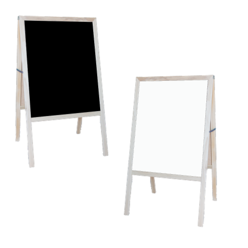 Marquee Easel (Stained Hardwood) Black Dry-Erase Board, 1 Unit - Harris