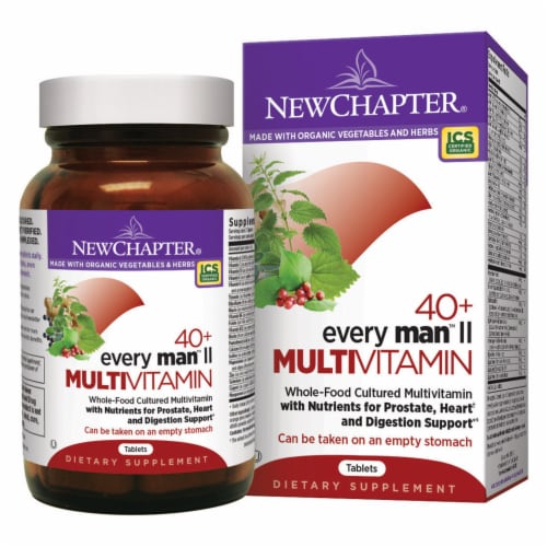 New Chapter  Every Man's® II 40 Plus Multivitamin Perspective: front