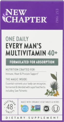 New Chapter Organics Every Man's One Daily Vitamin Perspective: front