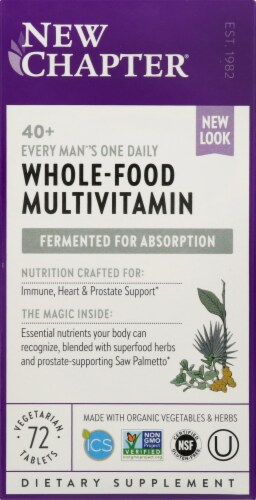 New Chapter  Every Man's One Daily 40 Plus Multivitamin Perspective: front