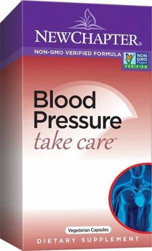 New Chapter Blood Pressure Take Care Vegetarian Capsules Perspective: front