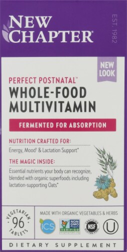 New Chapter Perfect Postnatal Multivitamin Tablets Perspective: front