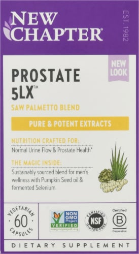 New Chapter® Prostate 5LX Prostate Support Cpasules Perspective: front