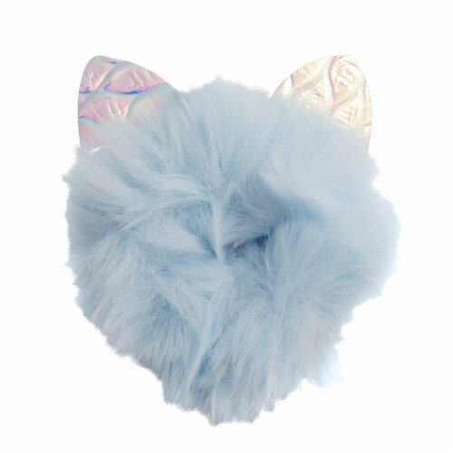 FAUX FUR SCRUNCHIE LIGHT BLUE FAUX FUR SCRUNCHIE LIGHT BLUE