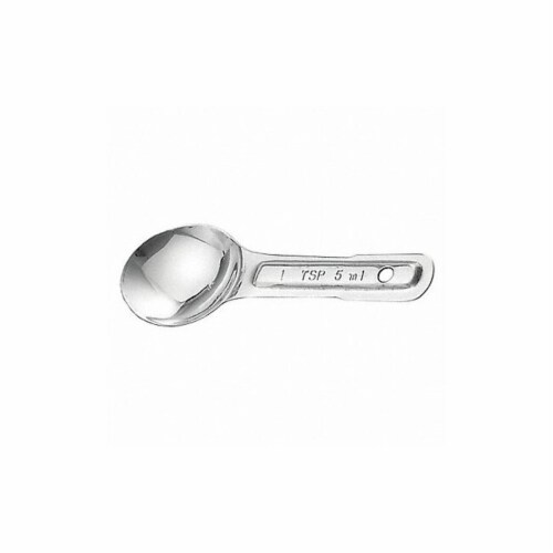 Tablecraft Products Company Measuring Spoon,1/2 tsp.,Stainless Steel  721B Perspective: front