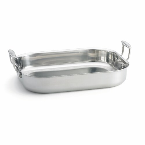 TableCraft Stainless Steel Tri-Play Roast Pan Perspective: front