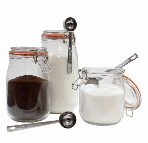 TableCraft Glass Canister Set Perspective: front