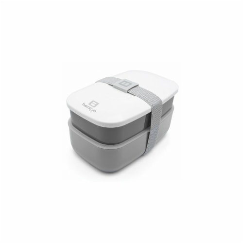 Bear Down Brands 262584 Bentgo All-in-One Stackable Lunch Box, Grey Perspective: front