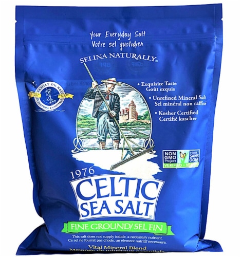 Selina Naturally Fine Ground Celtic Sea Salt Perspective: front