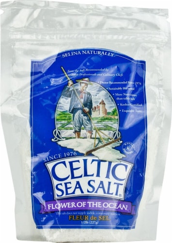 Selina Naturally Celtic Sea Salt Flower of the Ocean Perspective: front