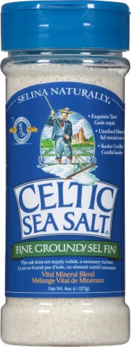 Celtic Fine Ground Sea Salt Shaker Perspective: front