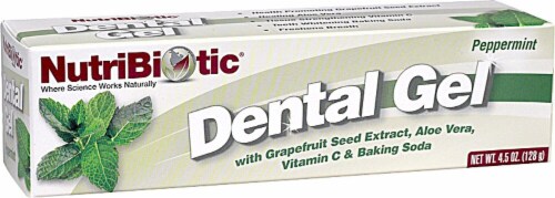 NutriBiotic  Dental Gel   Peppermint Perspective: front