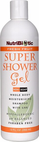 NutriBiotic Fresh Fruit Non-Soap Super Shower Gel Perspective: front