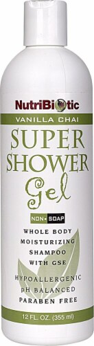 NutriBiotic  Super Shower Gel Vanilla Chai Perspective: front