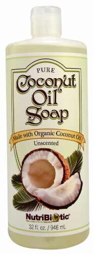 NutriBiotic Coconut Oil Soap Unscented Perspective: front