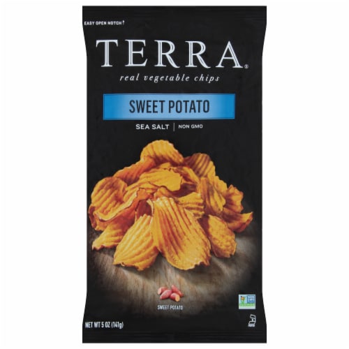 Terra® Sea Salt Sweet Potato Krinkle Cut Vegetable Chips Perspective: front