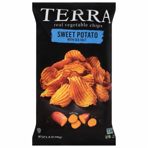 Terra® Crinkle Sweet Potato Chip Perspective: front