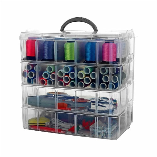 Bins  Things 4-Tier, 40 Comprt Stackable Storage Container Perspective: front