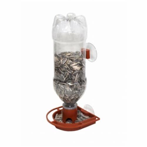 McNaughton Inc Soda Bottle Window Feeder - 2pk Terra Cotta Perspective: front