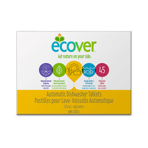 Ecover Automatic Dishwasher Tablets Citrus Perspective: front