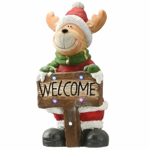 National Tree Company 29 Lighted Reindeer Décor Piece Perspective: front