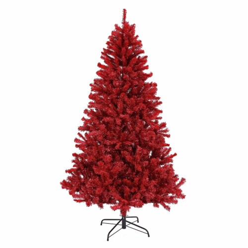 National Tree Company 7.5 Ft Full Unlit Artificial Christmas Holiday Tree, Red, 1 Piece Fred Meyer