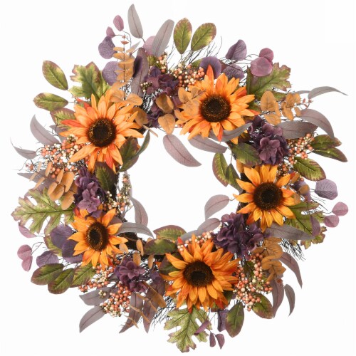 30 Harvest Sunflowers Wreath, 1 Each Kroger