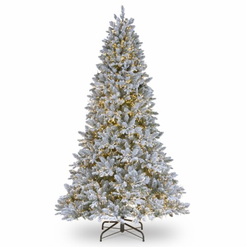 6.5 ft. Iceland Fir Tree with Dual Color LED Cosmic Lights Perspective: front