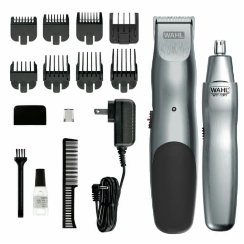 Wahl Rechargeable Beard Trimmer Nose Trimmer Combo Brown Mailer one size Fry s Food Stores