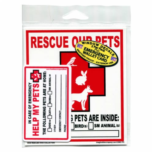 Imagine This Emergency Pet Rescue Decals Perspective: front