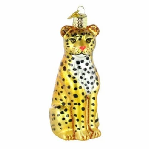 Old World Christmas Glass Blown Ornament Tree Leopard, 1 Kroger