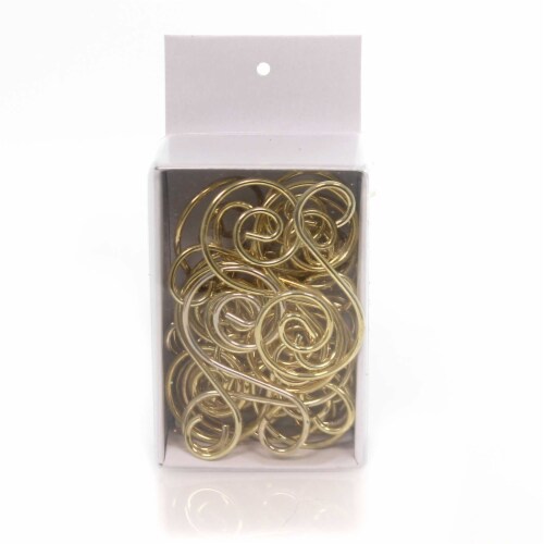Old World Christmas S-Hooks Ornament Hanger Metal Gold Tree Swirl 14100 Perspective: front