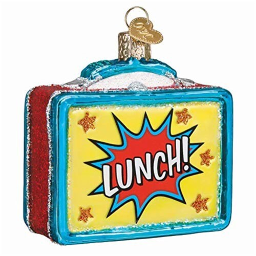 Old World Christmas Glass Blown Lunchbox Ornament, 1 Kroger
