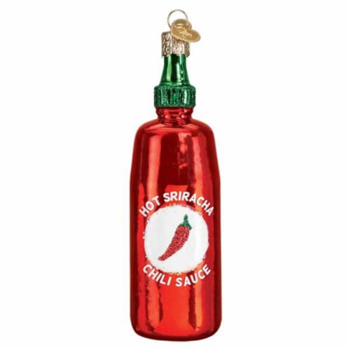 Old World Christmas Sriracha Sauce Glass Ornament Chili's Hot 32428, 1